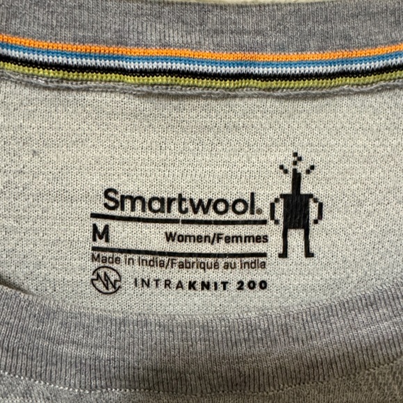 Smartwool Women's Heather Gray Long Sleeve Top - Picture 2 of 3